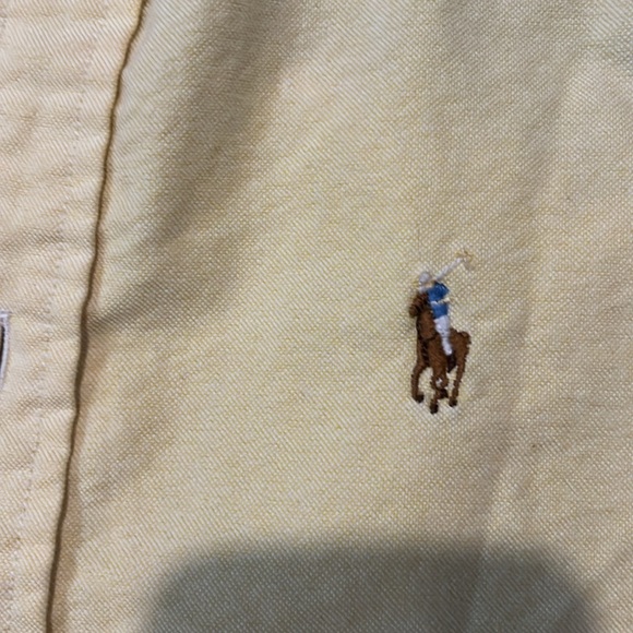 Ralph Lauren Yellow Button Down Shirt - Picture 2 of 6